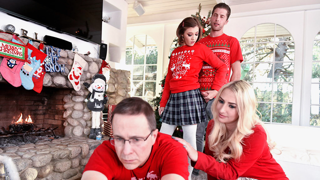 XXX Christmas movie with sneaky sex to blow your mind
