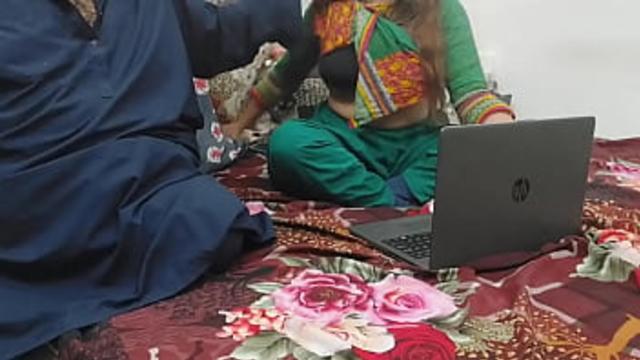 Pakistani sister caught watching porn by her brother and fucked in all holes