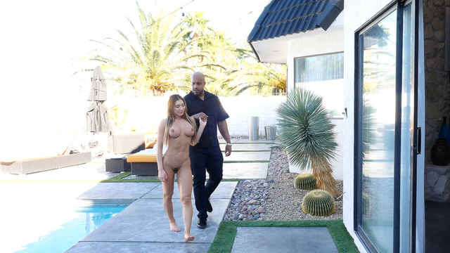 Some other large black schlong makes her twat stretch with each thrust