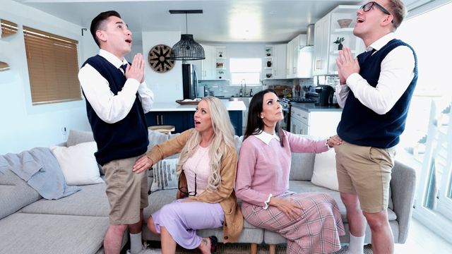 XXX Video: Two Sluty Moms - Hypocrites in the Church, Sluts Behind Closed Doors