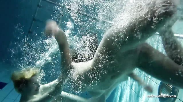 Swimming naked girls : Two Tight Pussy Lebo Scene With Sinful From Underwater XXX Show