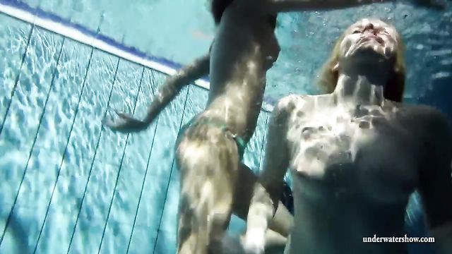 Swimming naked girls : Two Tight Pussy Lebo Scene With Sinful From Underwater XXX Show