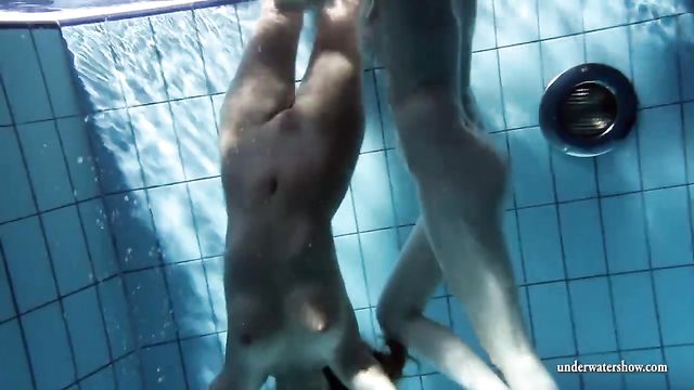 Swimming naked girls : Two Tight Pussy Lebo Scene With Sinful From Underwater XXX Show