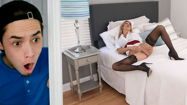 Mom Caught Son Peeping - She Teaches Son A XXX Lesson He Won't Forget!