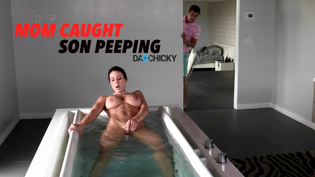 Mom Caught Son Peeping and Gave Him An X-Rated Surprise BlowJob
