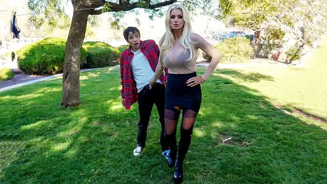 Boy is prepared to pay Brittany Andrews in XXX way for stealing panties