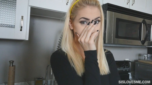 Magnificent XXX sister pleasuring her anxious stepbrother in the kitchen